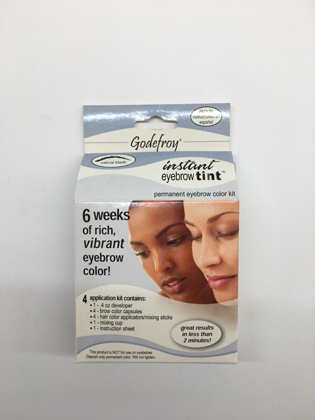 Godefroy Instant Eyebrow Tint - Permanent Eyebrow Color Kit