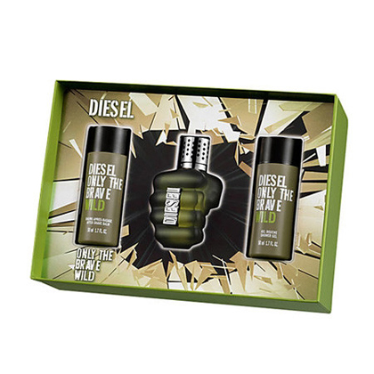 Diesel Only The Brave Wild Coffret (Eau De Toilette 75ml + Shower Gel + After Shave)