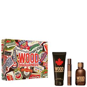 Dsquared Wood Coffret H (Eau De Toilette 100ml + 10ml + Shower Gel)