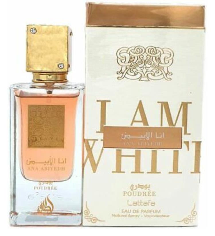 Lattafa Ana Abiyedh Poudree’ Eau De Parfum 60ml