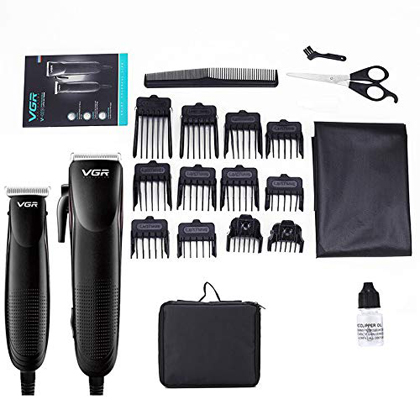 VGR Professional Clipper & Trimmer Combo Kit