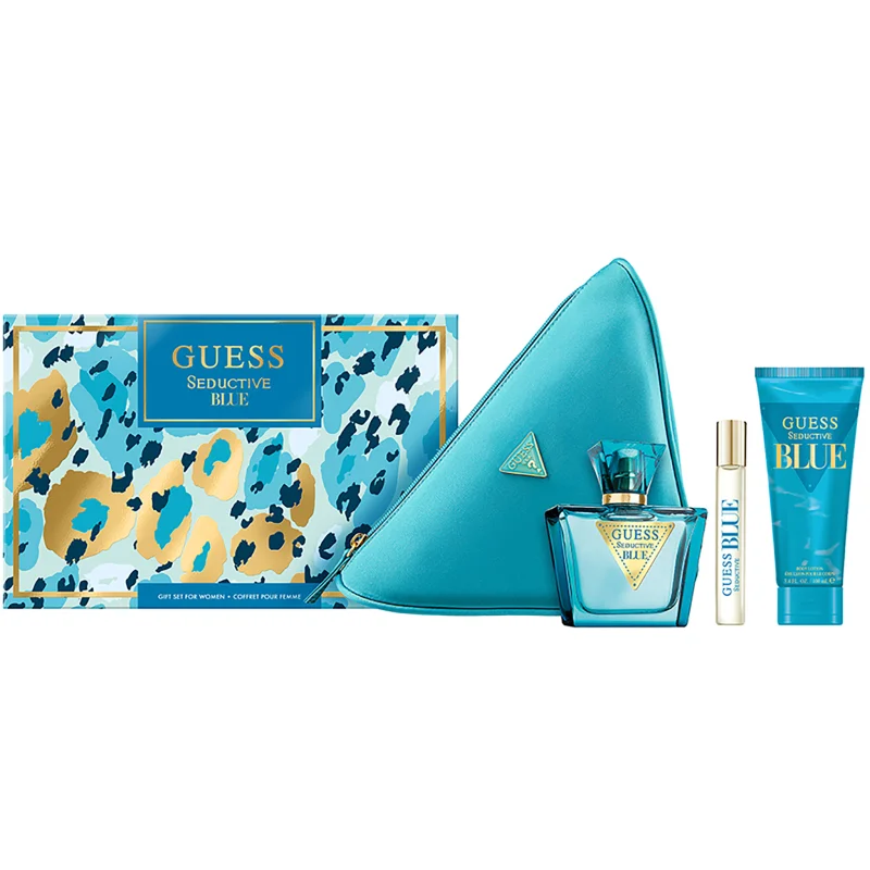 Guess Seductive Blue Gift Set (Eau De Toilette 75ml + 15ml + Body Lotion)