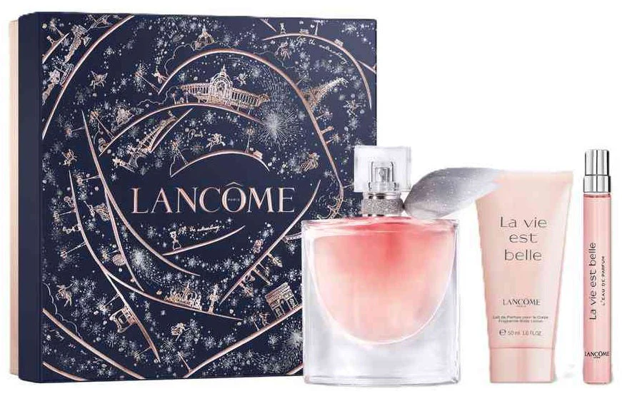 Lancome La Vie Est Belle Gift Set (Eau De Parfum 50ml + 10ml + Body Lotion)