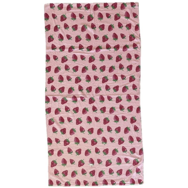 Strawberries Beach Towel 02
