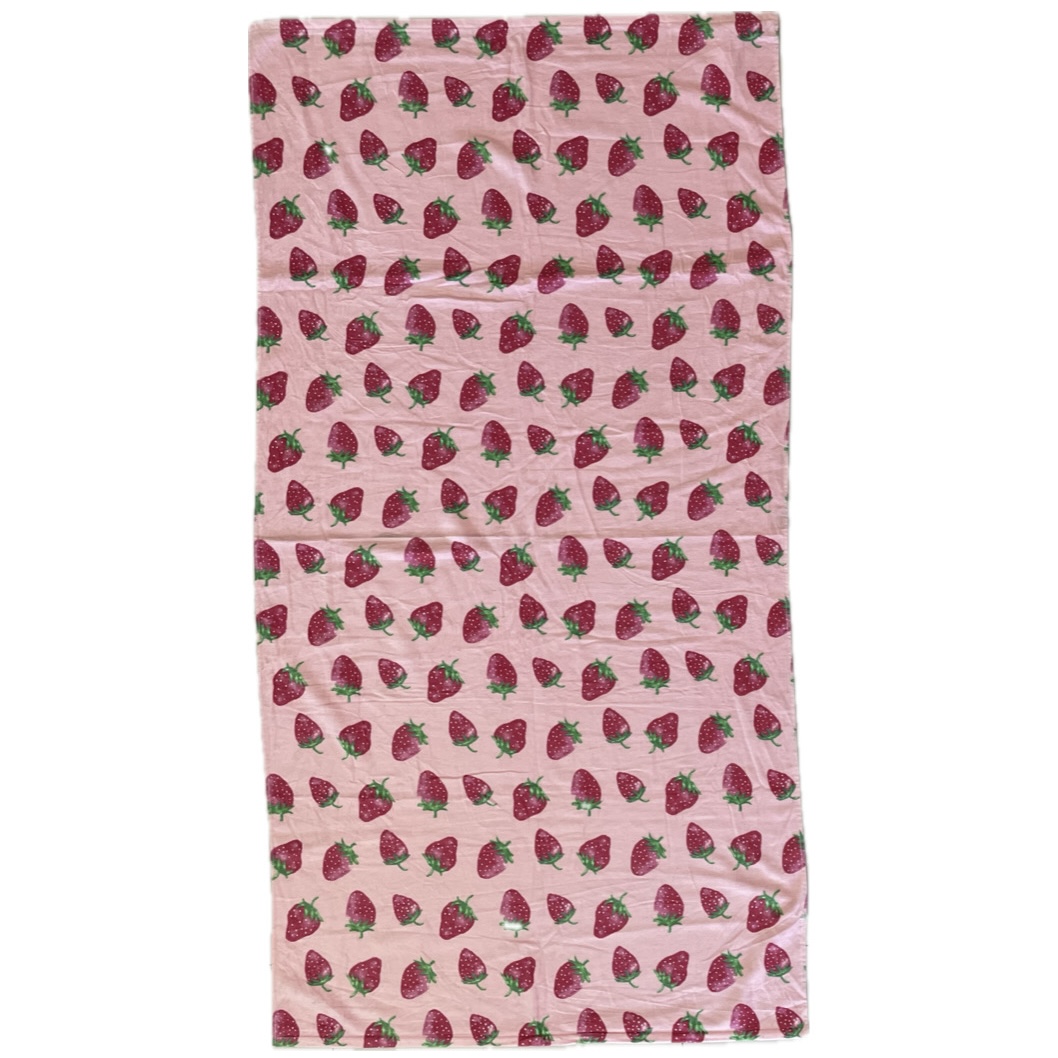 Strawberries Beach Towel 02
