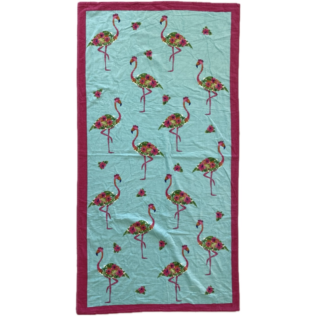 Flamingos Beach Towel
