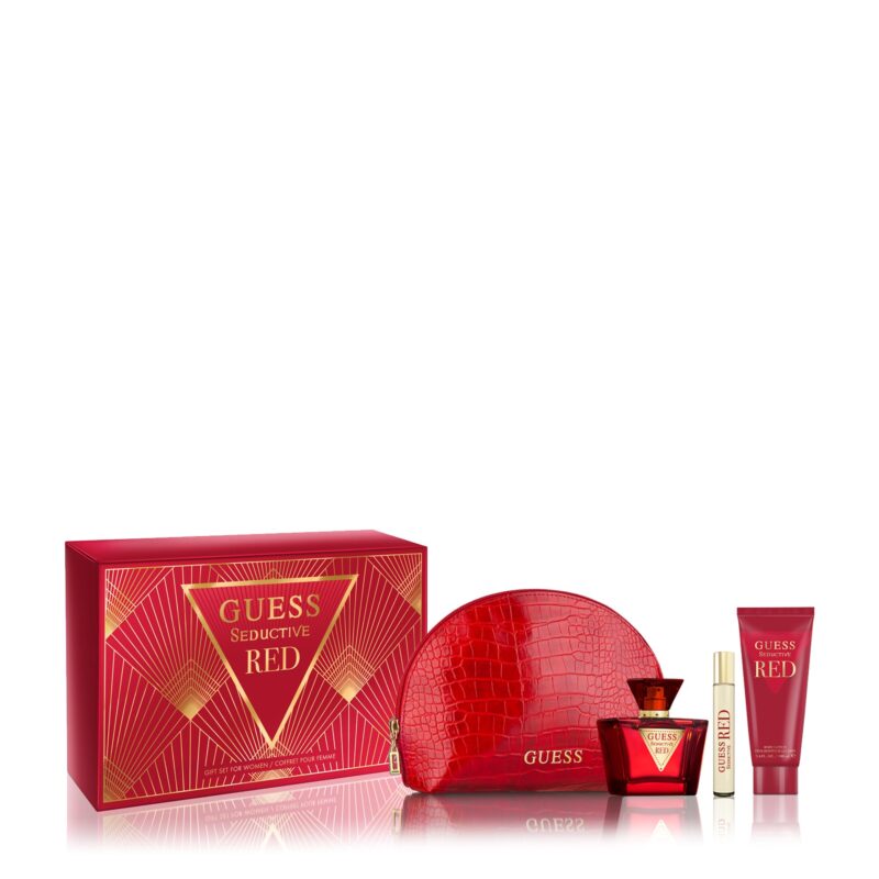 Guess Seductive Red Gift Set (Eau De Toilette 75ml + 15ml + Body Lotion + Bag)