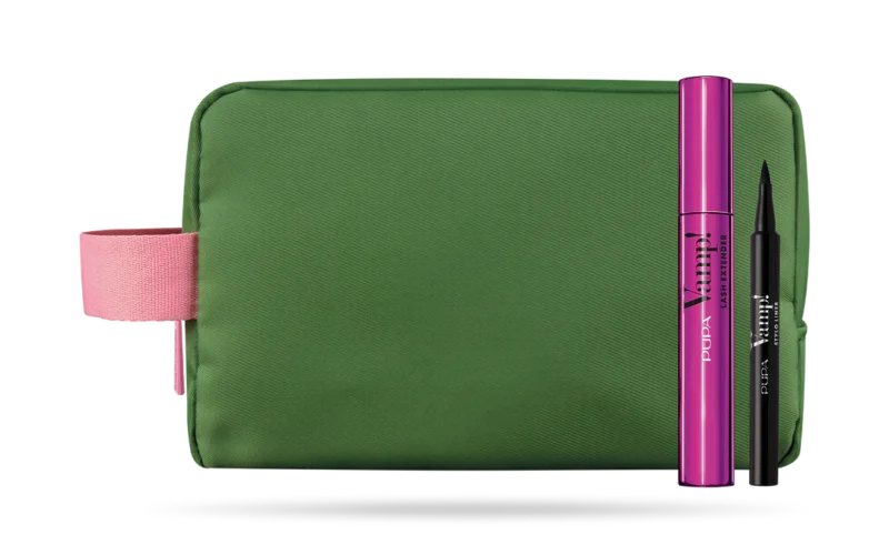 Pupa Kit (Vamp! Lash Extender Mascara + Stylo Liner + Pouch)