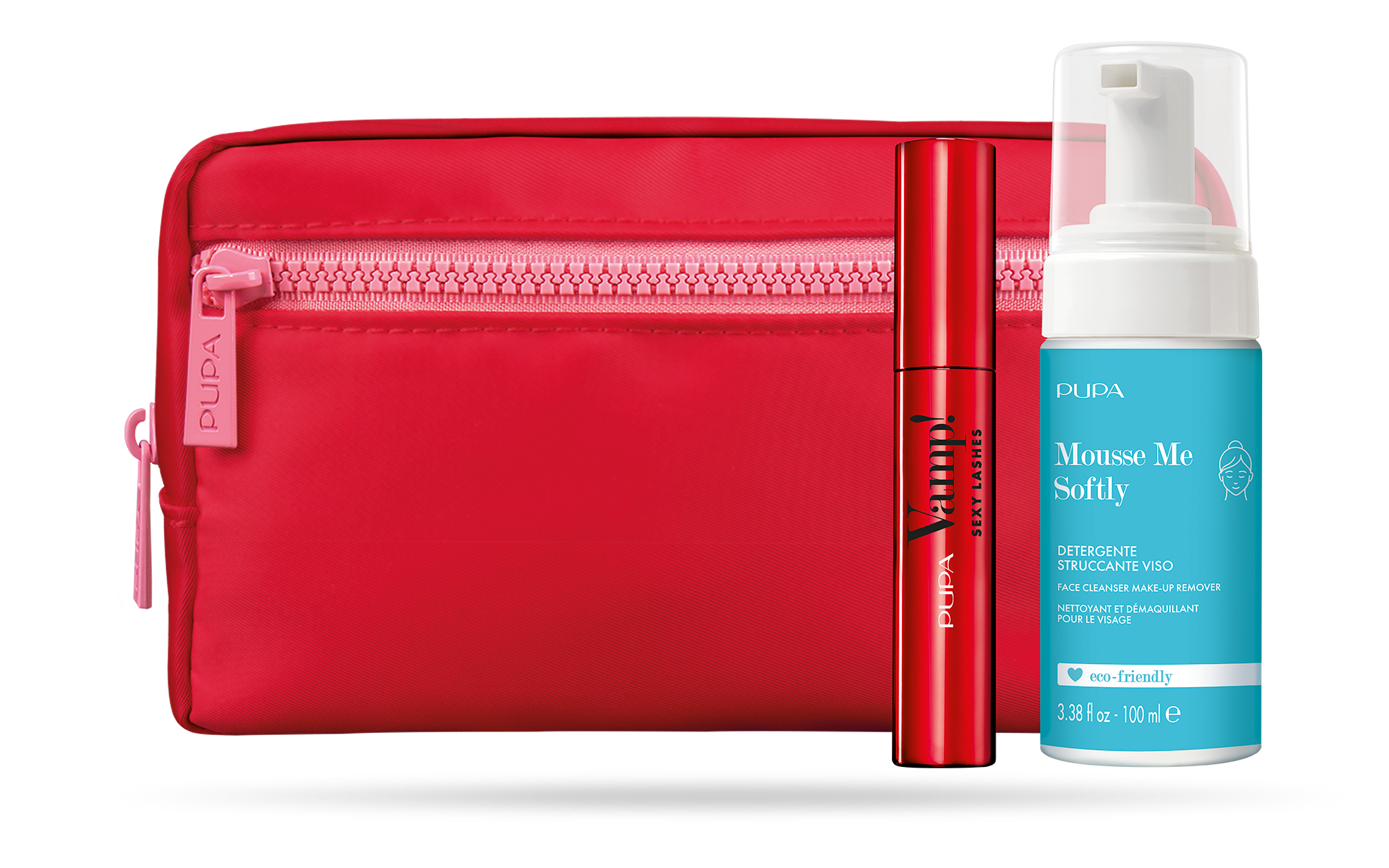 Pupa Kit (Vamp! Sexy Lashes Mascara + Mousse Me + Pouch)