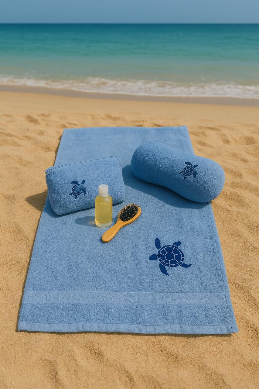 Beach Sets (Towel + Pillow + Pouch)