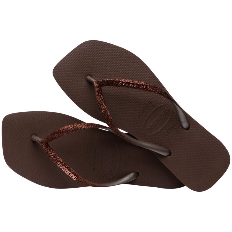 Havaianas Square Glitter Dark Brown