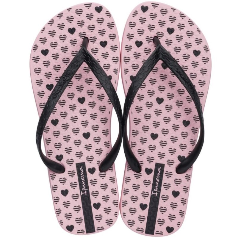 IPanema Heart Shapes Thong Pink Black