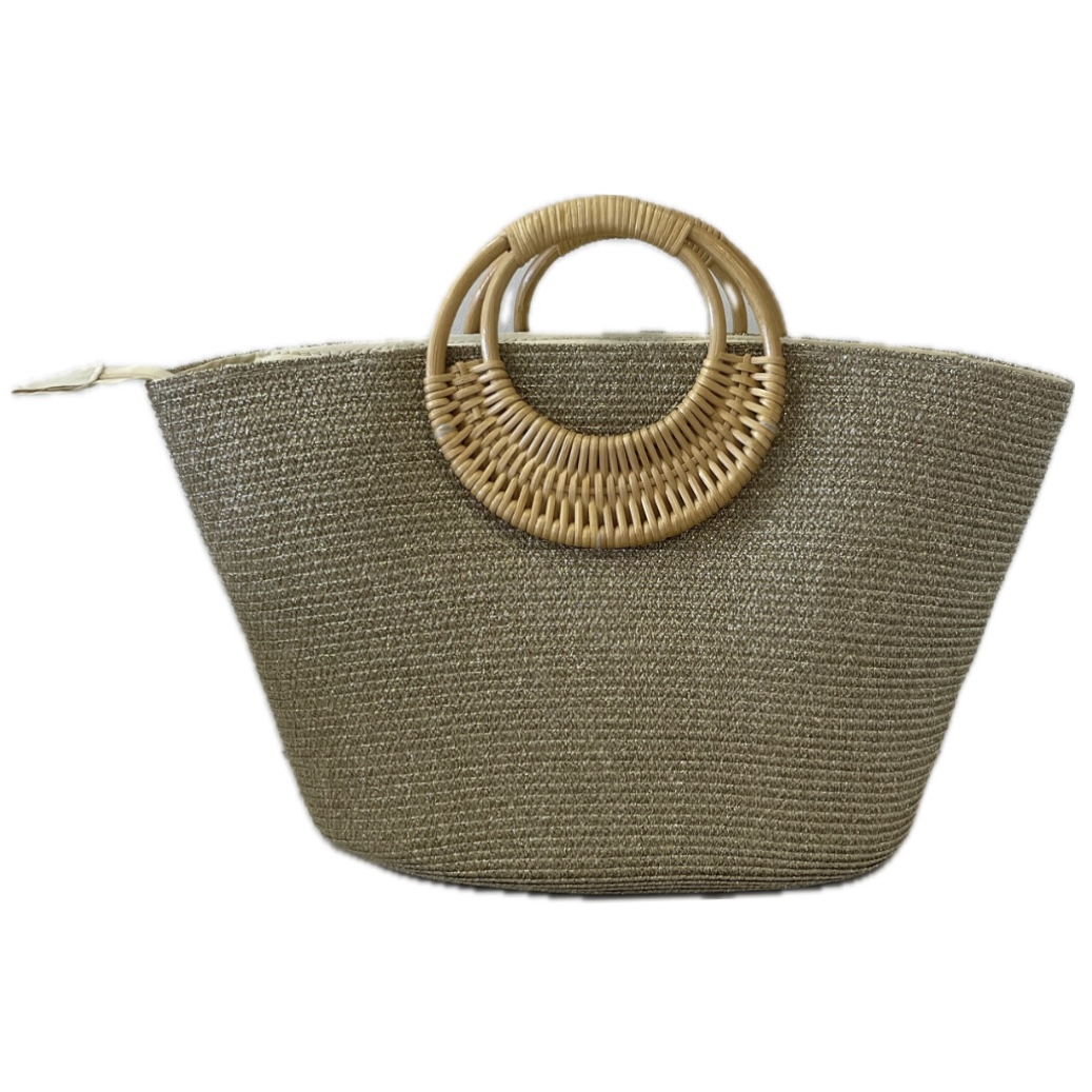 Shiny Gold Beach Bag 02