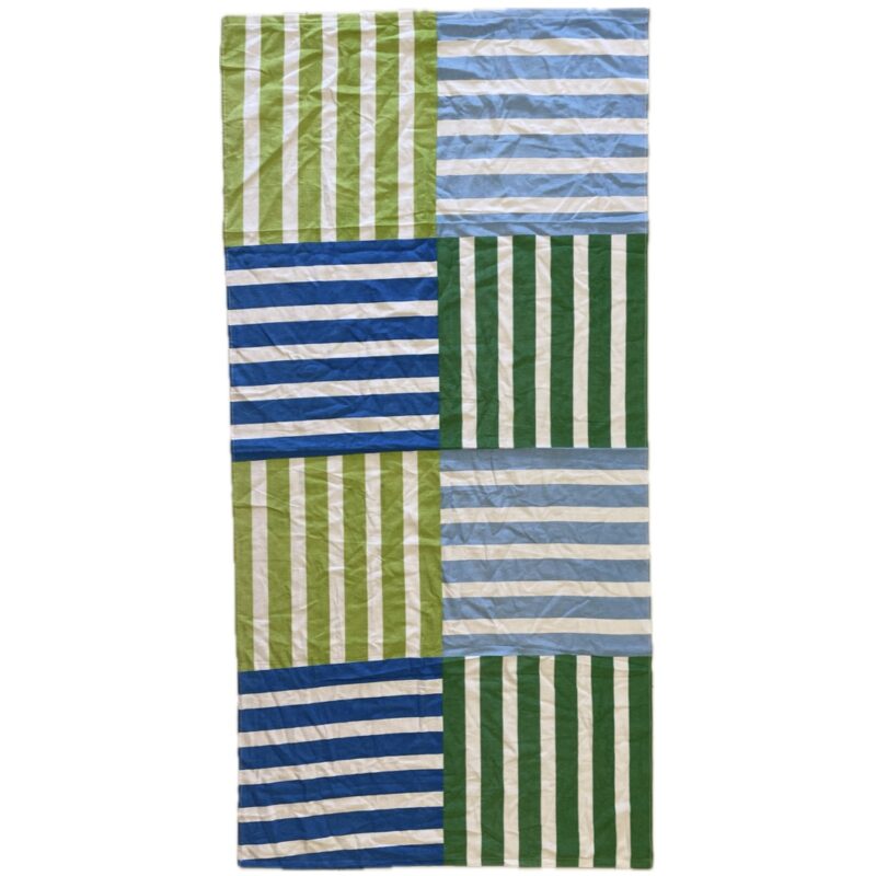 Multicolor Square Stripes Beach Towel 02