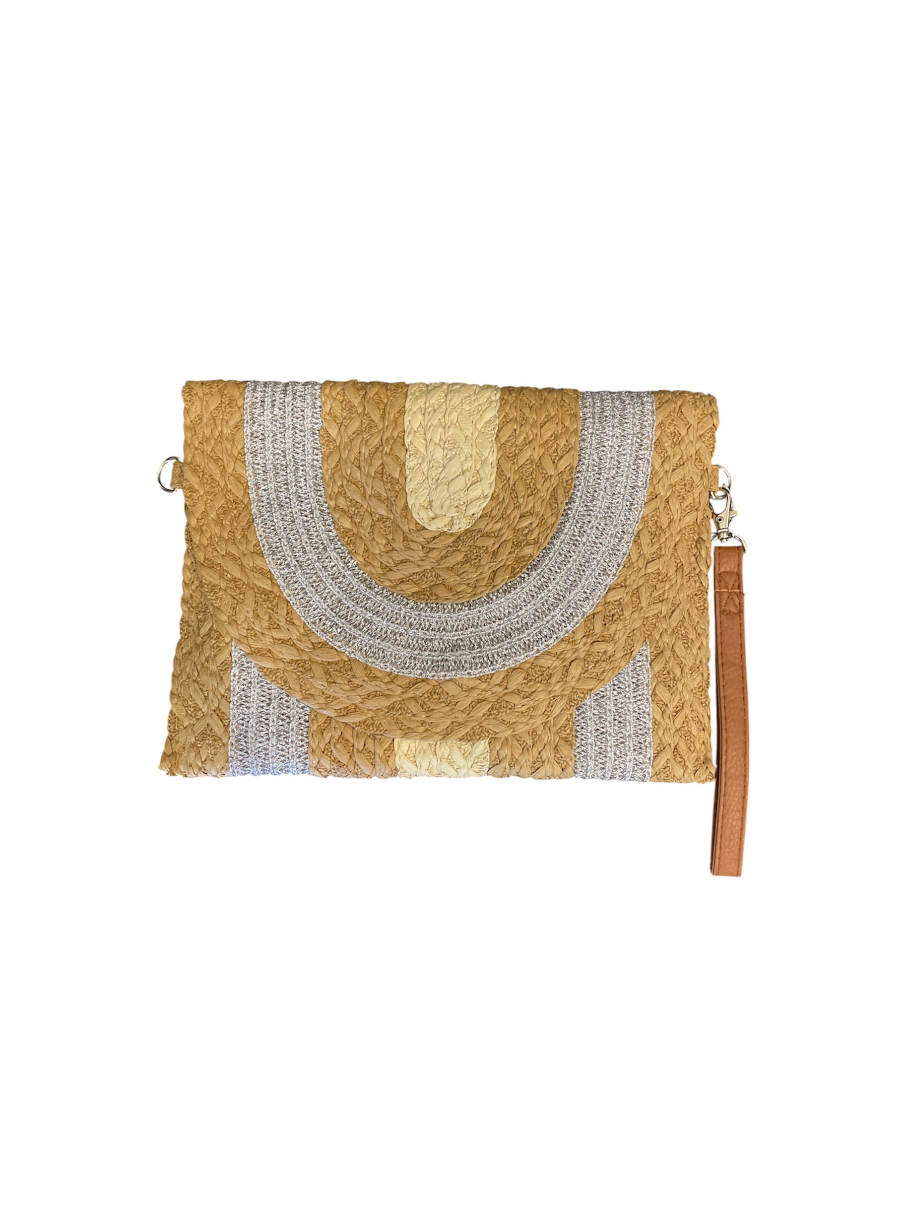 Beige & Silver Pouch
