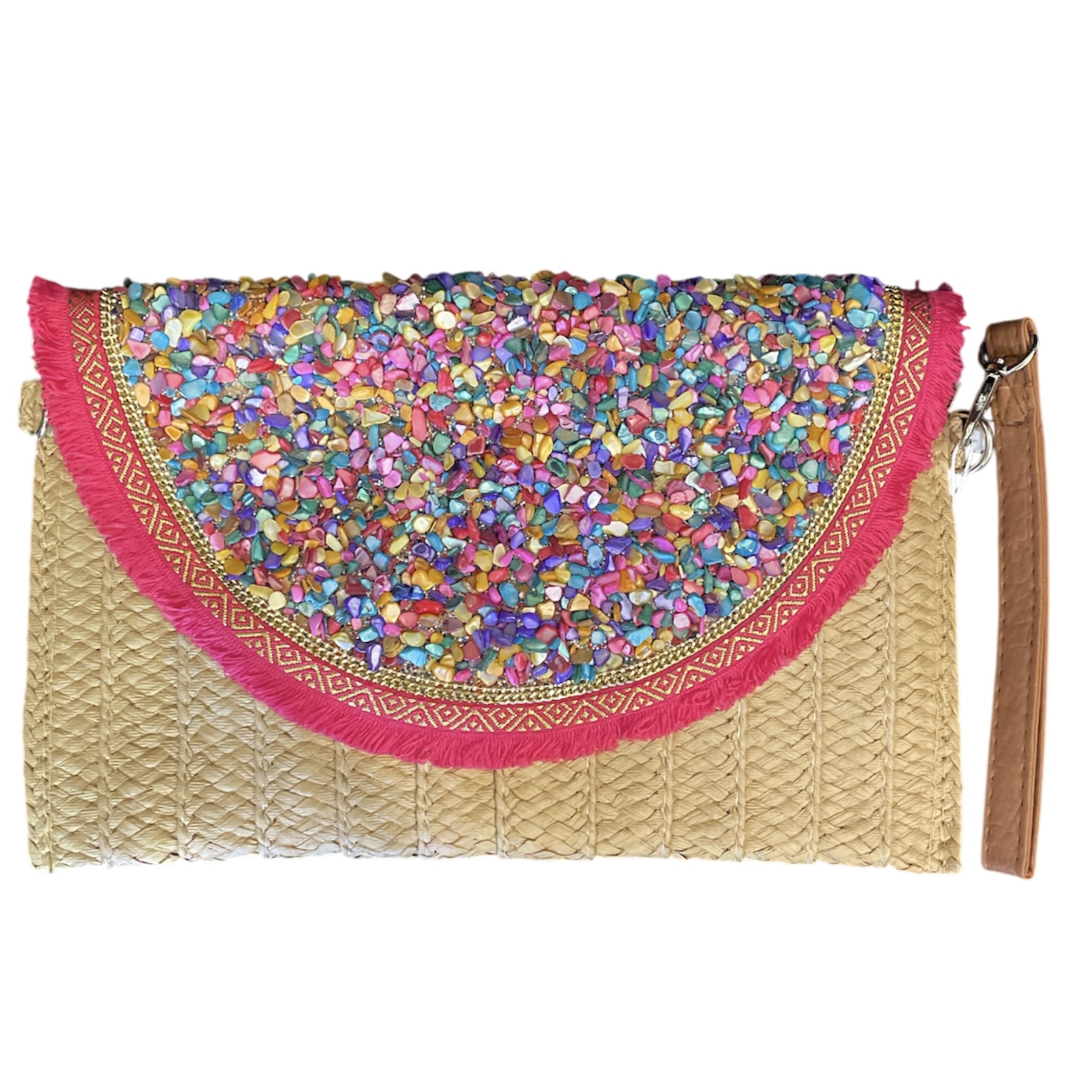 Colorful Beaded Pouch
