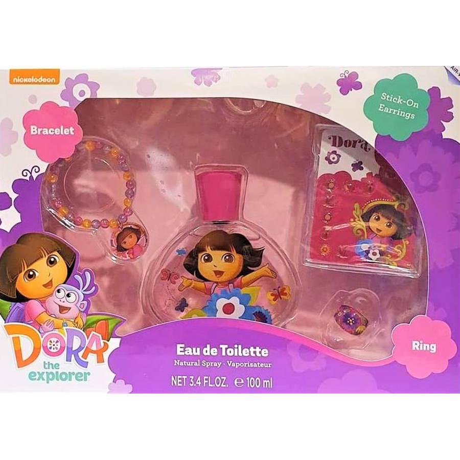 Nickelodeon Dora The Explorer Gift Set (Eau De Toilette 100ml + Accessories)