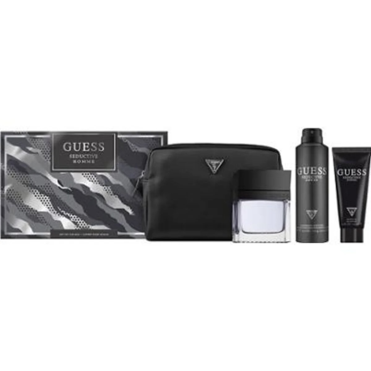 Guess Seductive Homme Gift Set (Eau De Toilette 100ml + Deodorant + Shower Gel + Bag)