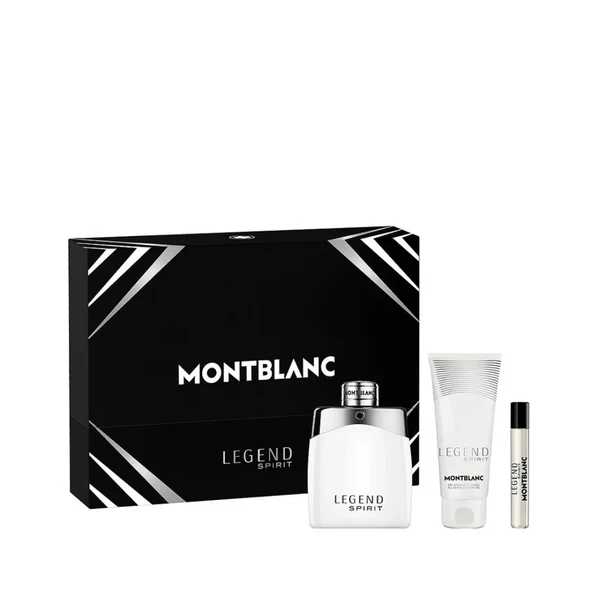 Mont Blanc Legend Spirit Gift Set (Eau De Toilette 100ml + 7.5ml + Shower Gel)