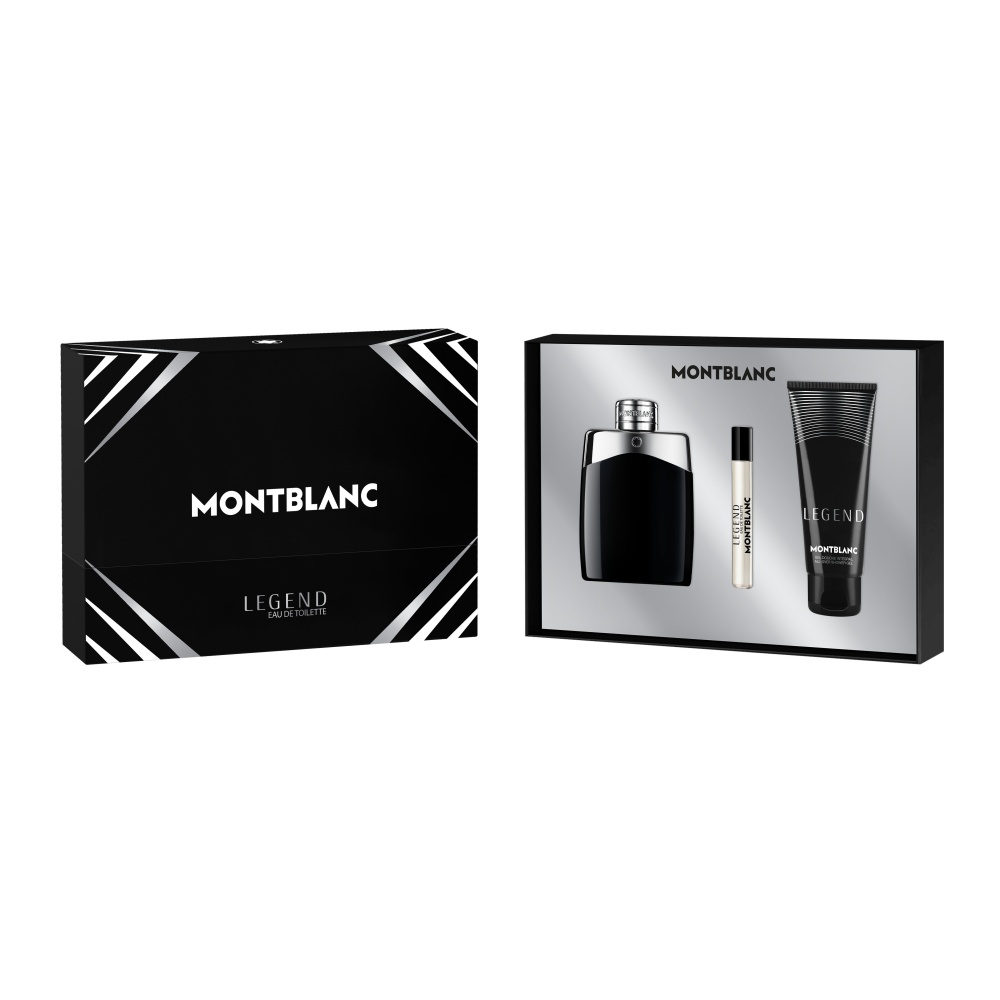 Mont Blanc Legend Gift Set (Eau De Toilette 100ml + 7.5ml + Shower Gel)