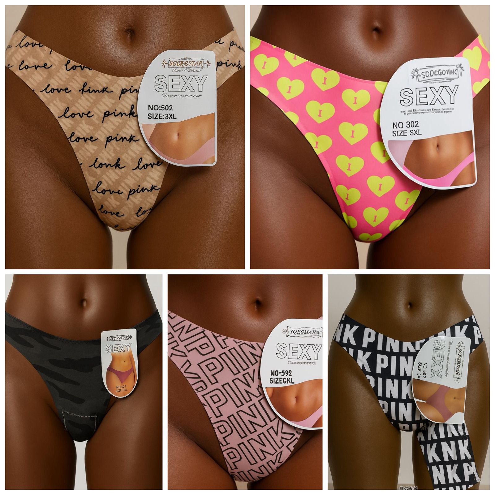 Sexy Laser Cut Designed Panties