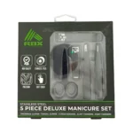 RBX Stainless Steel 5 Piece Deluxe Manicure Set