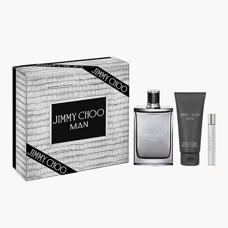 Jimmy Choo Man Gift Set (Eau De Toilette 100ml + 7.5ml + Shower Gel)
