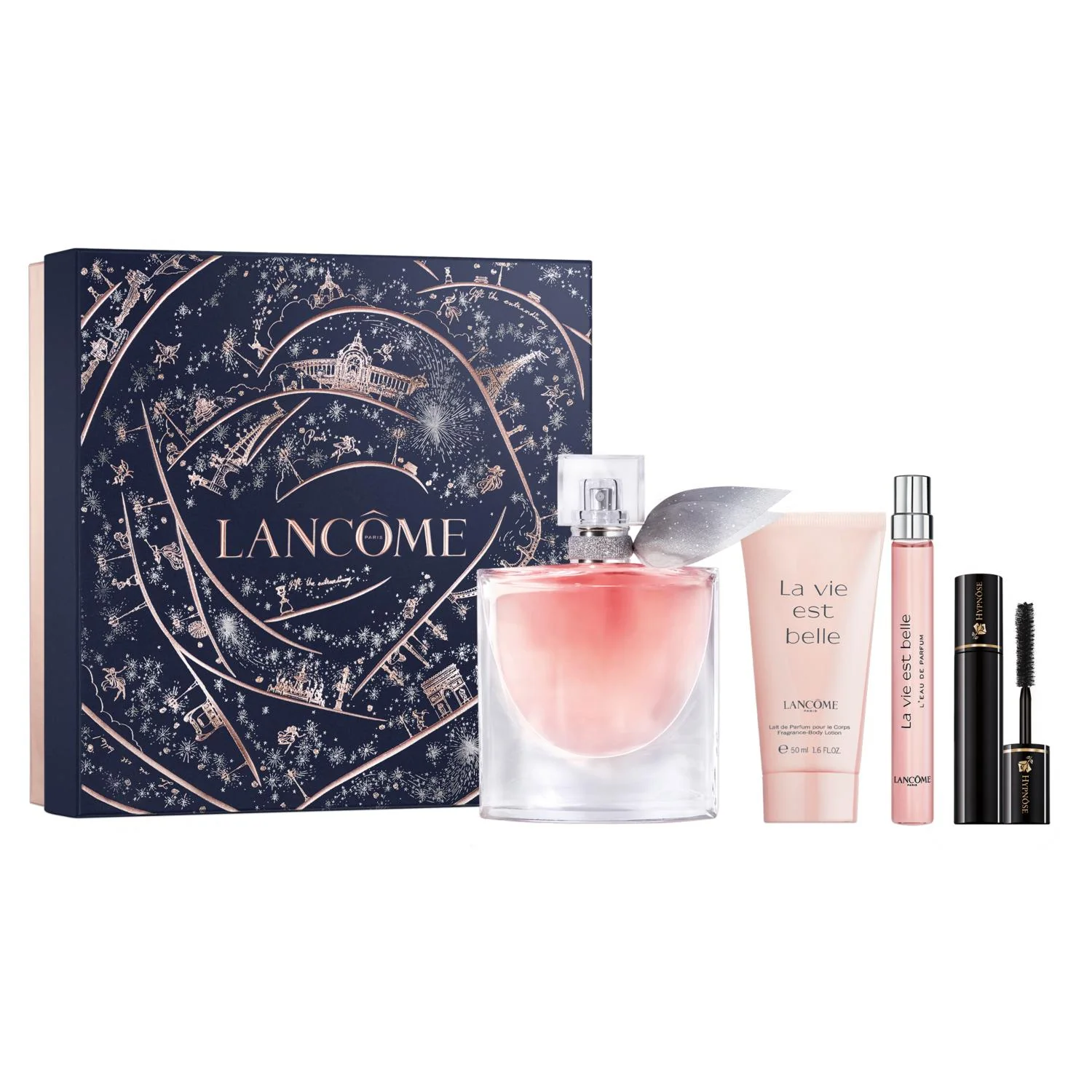 Lancome La Vie Est Belle Gift Set (Eau De Parfum 100ml+10ml+Body Lotion+Mascara)