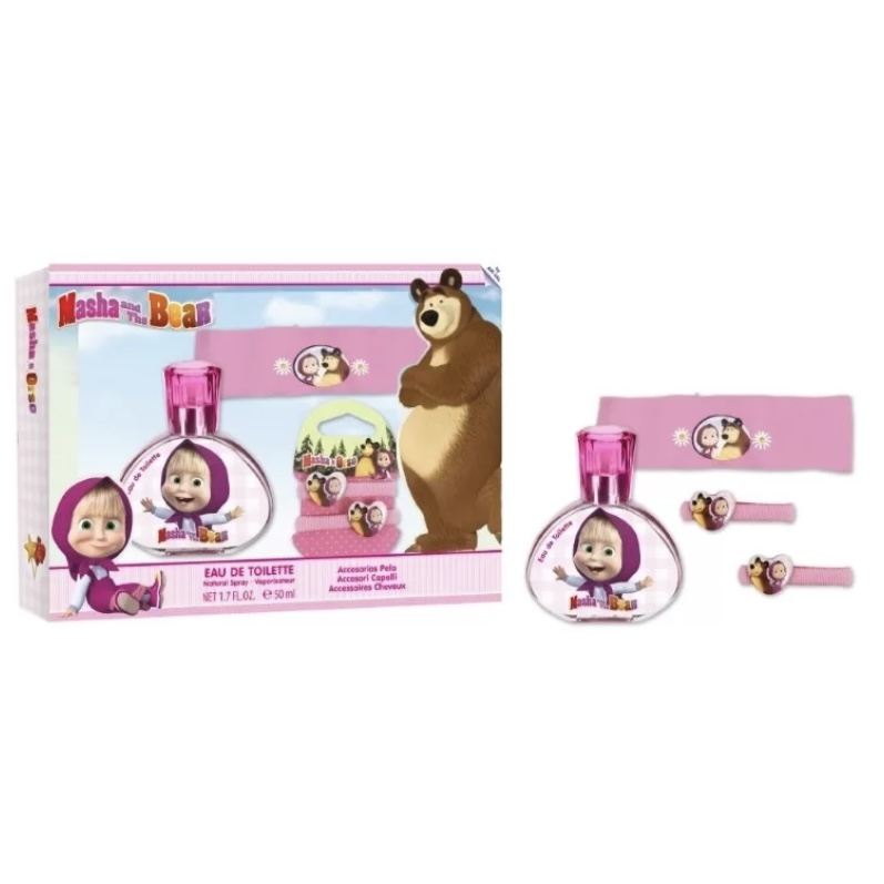 Masha And The Bear Gift Set (Eau De Toilette 50ml + Headbands)