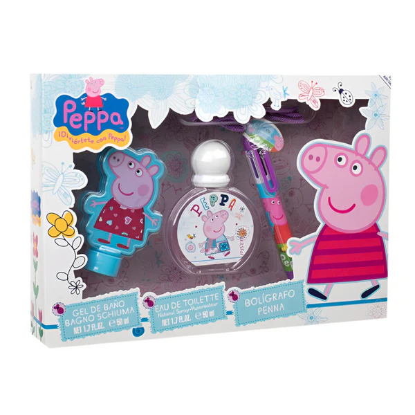 Peppa Pig Gift Set (Eau De Toilette 50ml + Shower Gel + Pen)