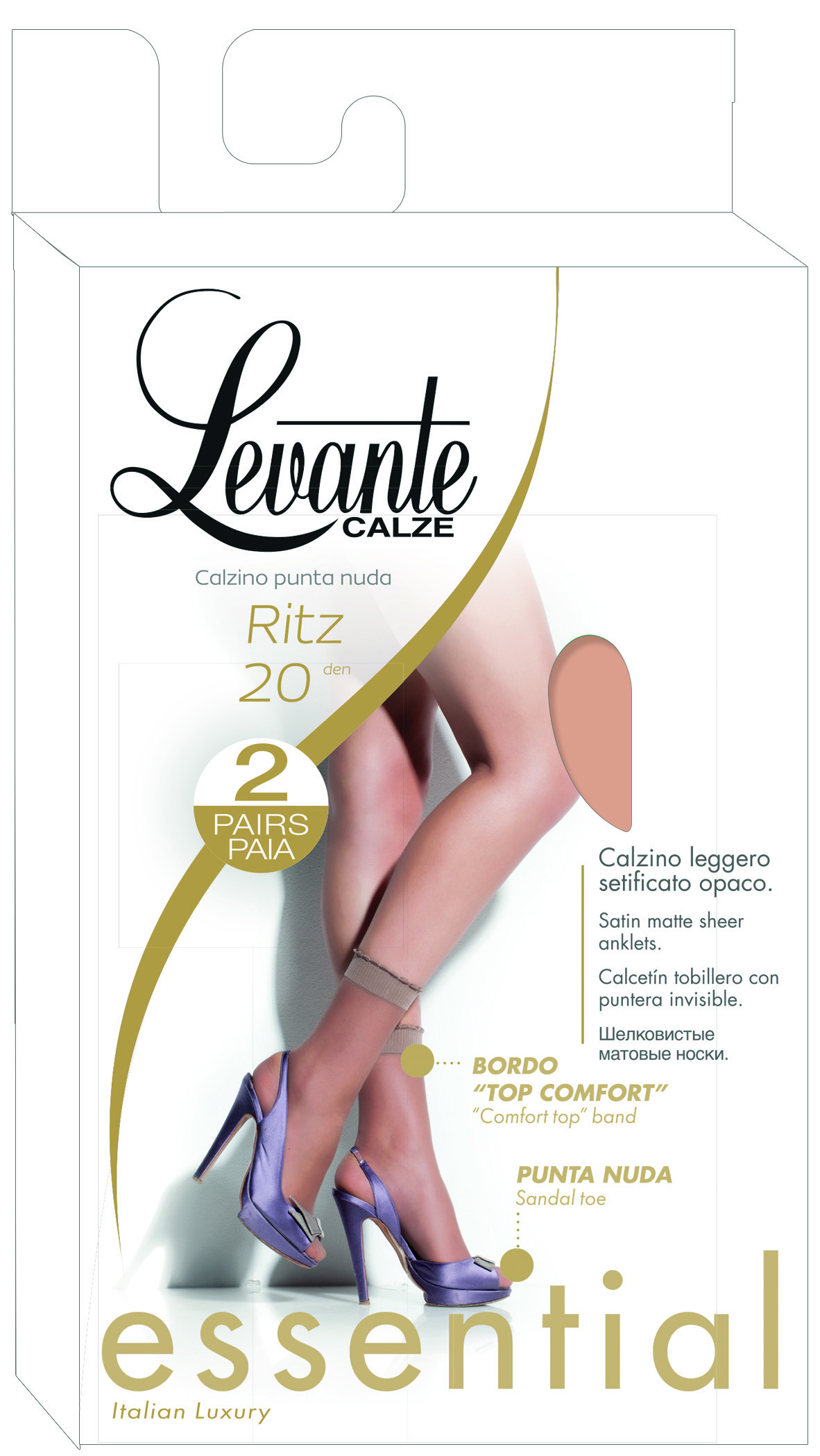 Levante Calze Ritz 20 Den 2 Pairs