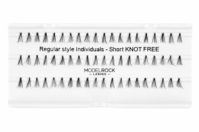 Model Rock Lashes Individual Regular Short Knot Free