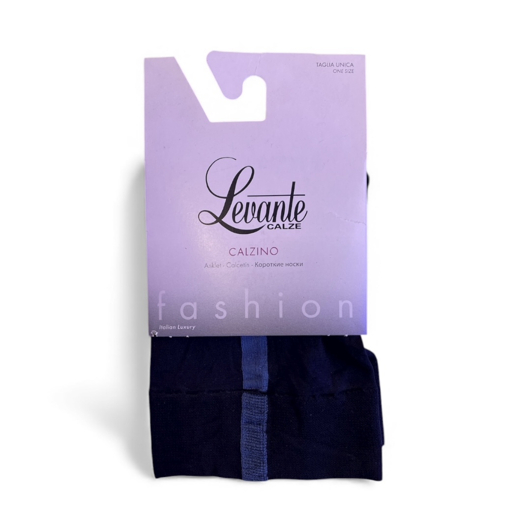 Levante Calzino 40Den Unica Nero Blu E741