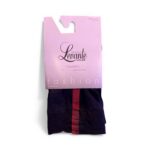 Levante Calzino 40Den Unica  Nero Rosso E740