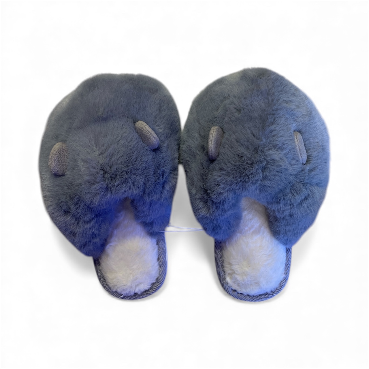 Grey Fur Slipper 33-34