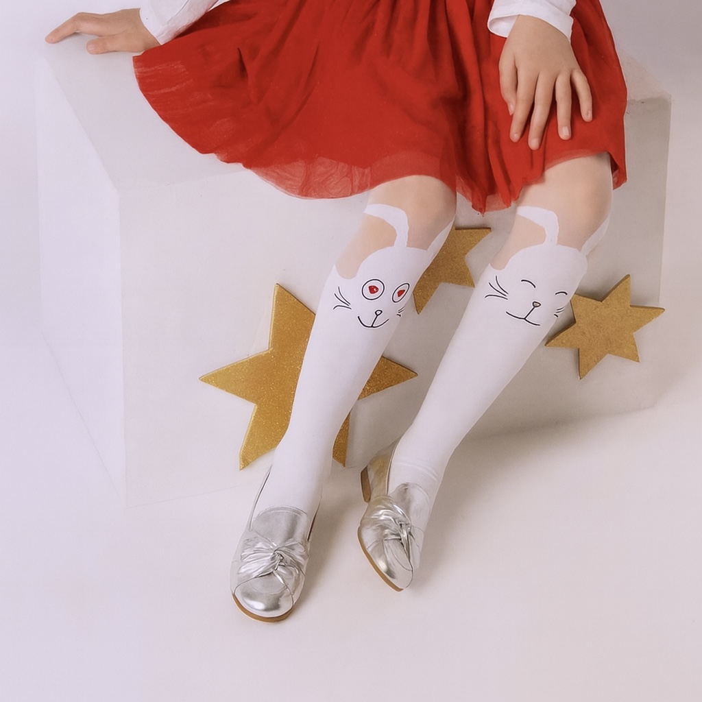 Marie France Junior Lapin Blanc/Noir