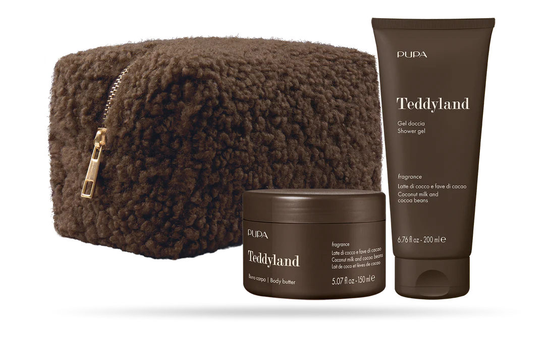 Pupa Teddyland Beauty Kit (Body Scrub + Shower Gel): Coconut Milk And Cocoa Beans