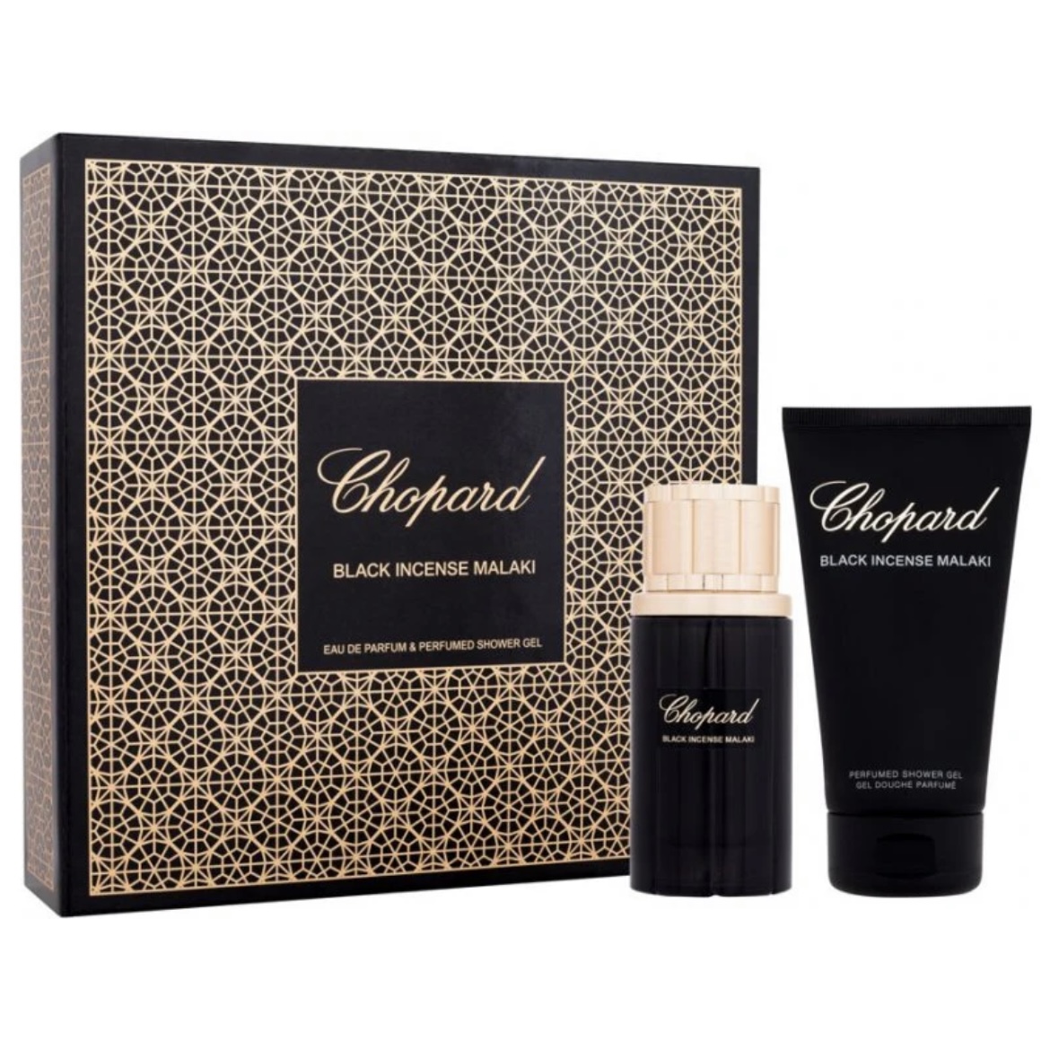 Chopard Black Incense Malaki Gift Set (Eau De Parfum 80ml + Shower Gel)