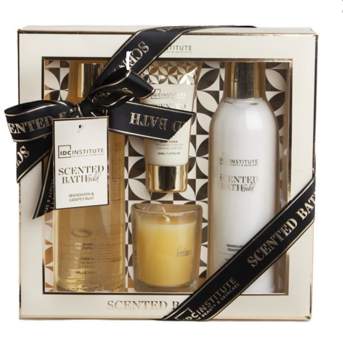 IDC Scented Bath Gold Mandarin & Grapefruit Gift Set (4 Pieces)