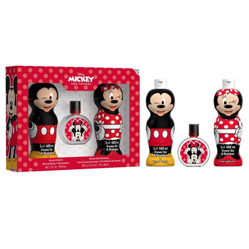 Mickey and Minnie Gift Set EDT 50ml + 2in1 Shower Gel & Shampoo 400ml