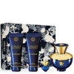Versace Dylan Blue Gift Set (Eau De Parfum 100+5ml+Shower Gel + Body Lotion)