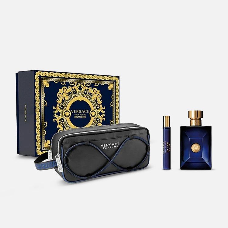 Versace Dylan Blue Gift Set (Eau De Toilette 100ml + 10ml + Pouch)