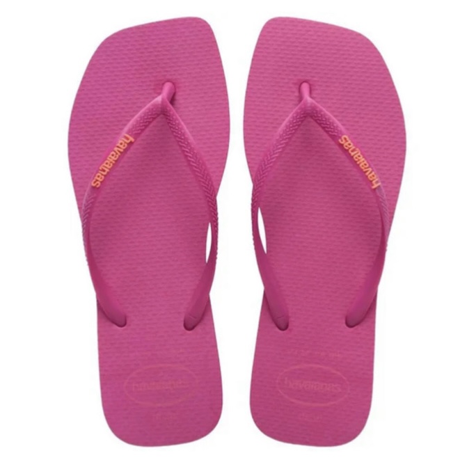 Havaianas Slim Square Logo Pop-Up Rose Gum