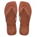 Havaianas Slim Square Logo Pop-Up Rust