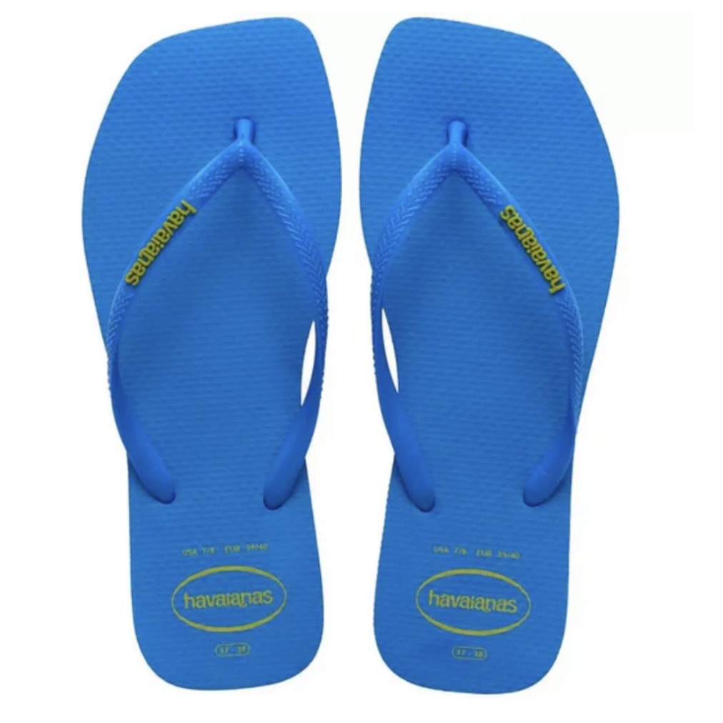 Havaianas Slim Square Logo Pop-Up Brilliant Blue
