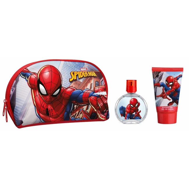 Marvel Spiderman Gift Set (Eau De Toilette 50ml + Shower Gel + Pouch)