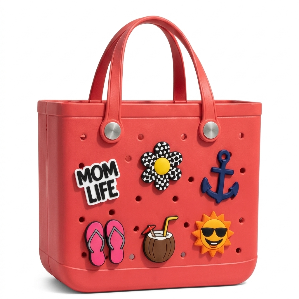Waterproof EVA Beach Bag - Red