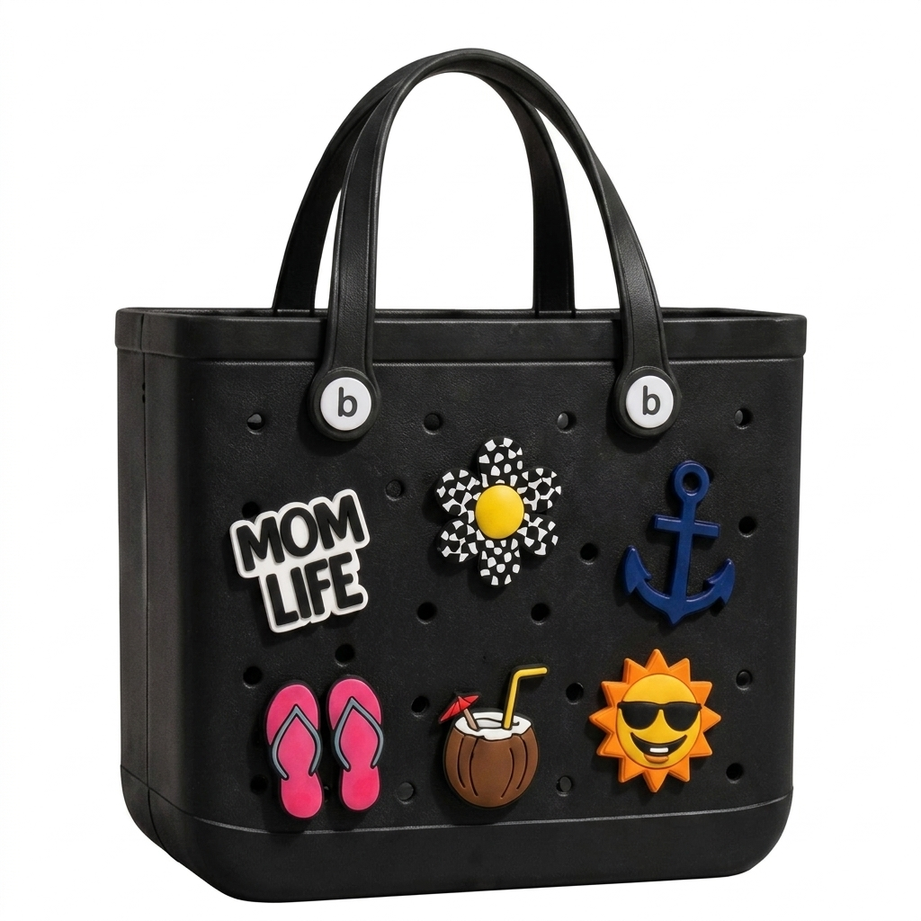 Waterproof EVA Beach Bag - Black