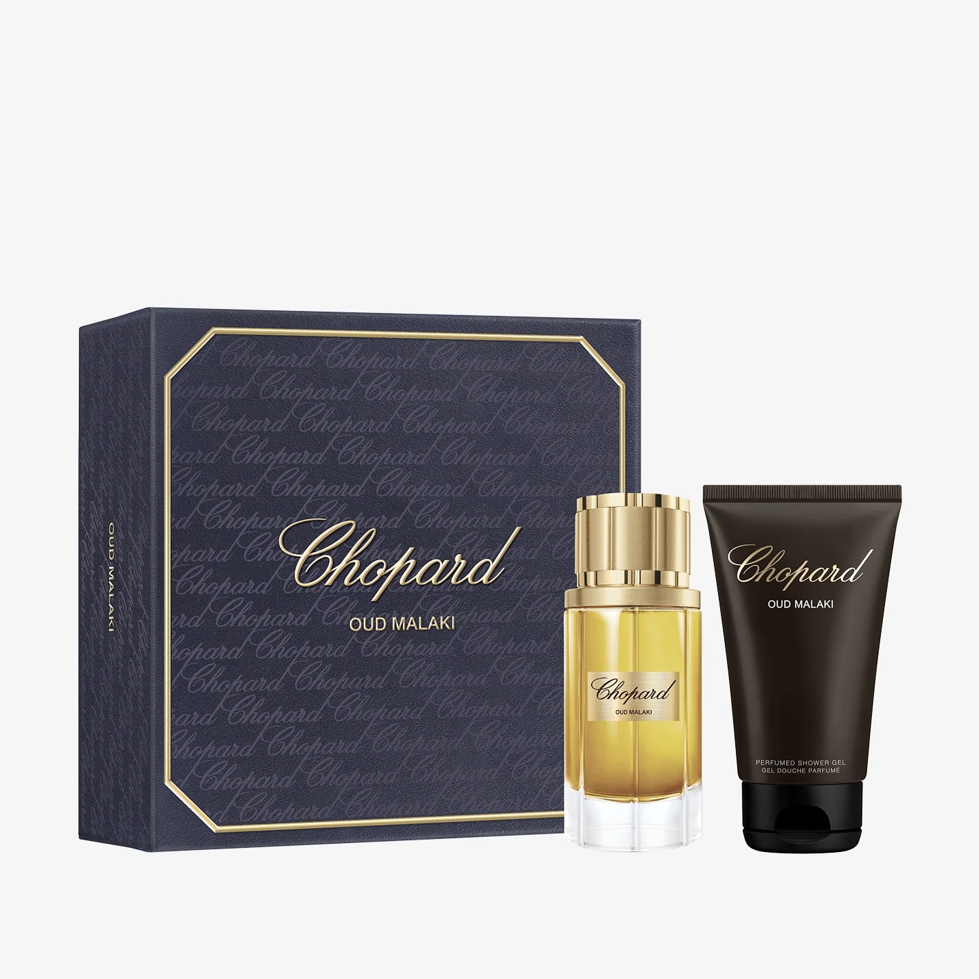Chopard Oud Malaki Gift Set (Eau De Parfum 80ml + Shower Gel)