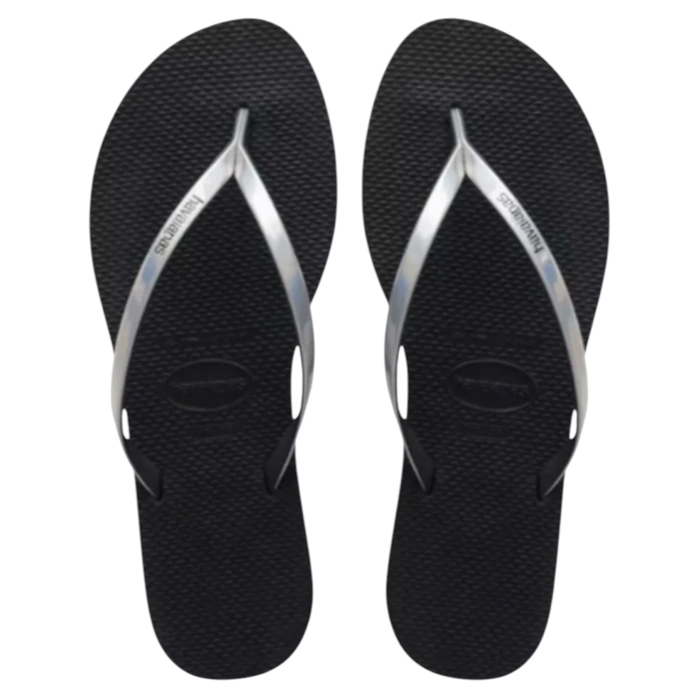 Havaianas Metallic Black Silver